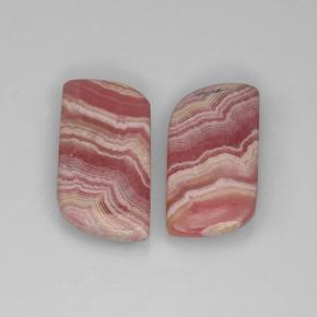 22.66天然多色菱锰矿，异形，19.5×10.8毫米，半透明
