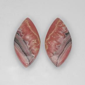 25.42克拉天然菱锰矿，榄尖形，半透明