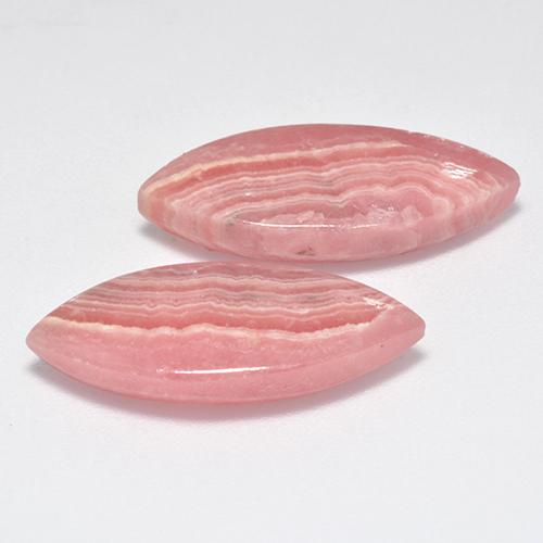 17.04克拉天然菱锰矿，榄尖形，半透明