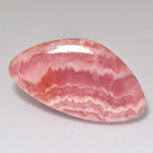 12.69克拉天然粉色菱锰矿，异形，23.8×12.9毫米，半透明