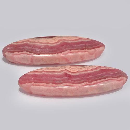 24.07克拉天然菱锰矿，椭圆形切割，半透明