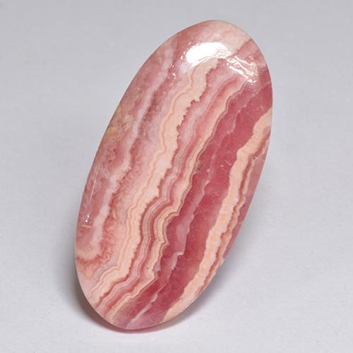 18.35克拉天然多色菱锰矿，椭圆形切割，26×13毫米，半透明