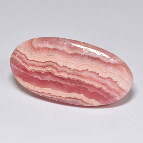 18.35克拉天然多色菱锰矿，椭圆形切割，26×13毫米，半透明