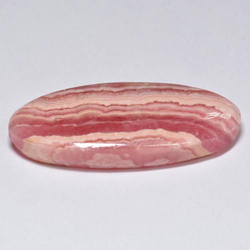 18.35克拉天然多色菱锰矿，椭圆形切割，26×13毫米，半透明