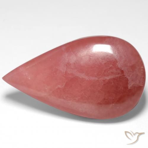 21.55ct 天然 彩色 菱锰矿, 梨形, 半透明