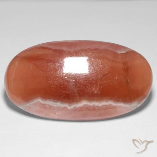 34.60ct 天然 彩色 菱锰矿, 椭圆形, 半透明