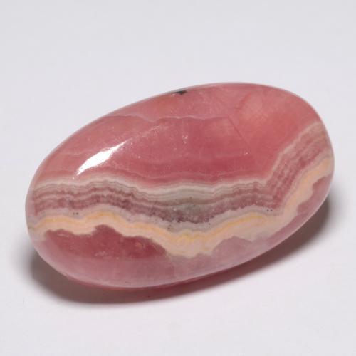 28.25克拉天然多色菱锰矿，椭圆形切割，27.6×16毫米，半透明