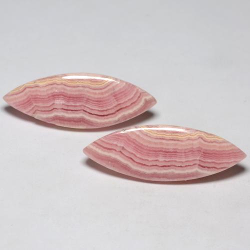 19.61克拉天然菱锰矿，榄尖形，半透明