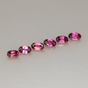 克拉天然红榴石石榴石，椭圆形切割，VVS-VS