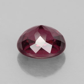 2.87克拉天然红色紫牙乌石榴石，椭圆形切割，8.4×7.3毫米，VS-SI