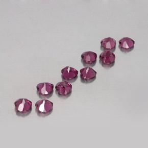 2.98天然紫色紫牙乌石榴石，心形，4×3.9毫米，VVS-VS