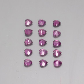 3.54天然紫色紫牙乌石榴石，心形，3.9×3.8毫米，VVS-VS