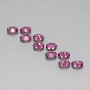 3.97天然红色紫牙乌石榴石，椭圆形切割，5×4.1毫米，VS