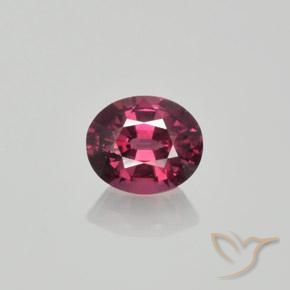 1.36ct 天然 树莓红色 红榴石石榴石, 椭圆形, VS