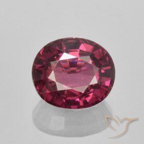 1.86ct 天然 中紫色 红榴石石榴石, 椭圆形, VS