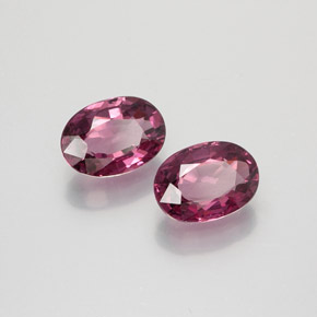 克拉天然红榴石石榴石，椭圆形切割，VVS-VS