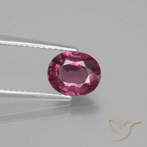1.64ct 天然 品红色-粉红色 红榴石石榴石, 椭圆形, VS