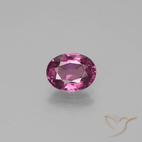 1.40ct 天然 深粉色浆果紫 红榴石石榴石, 椭圆形, VS