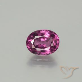 1.48ct 天然 深紫色 红榴石石榴石, 椭圆形, VS