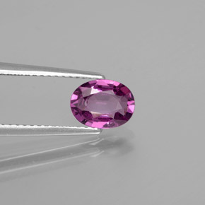 1.18克拉天然红榴石石榴石，椭圆形切割，VS