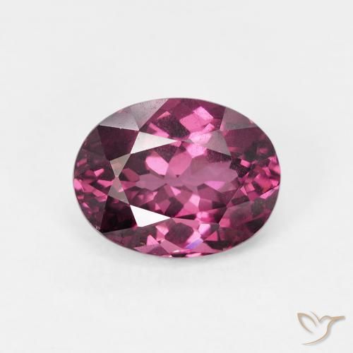 1.92ct 天然 深紫色 红榴石石榴石, 椭圆形, VS
