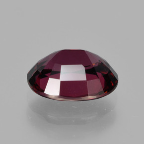2.11克拉天然红色紫牙乌石榴石，椭圆形切割，8.5×6.7毫米，VVS