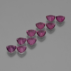 5.62天然粉色紫牙乌石榴石，三角形，5.2×5.1毫米，VS