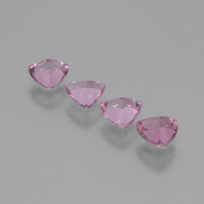 1.94天然粉色紫牙乌石榴石，三角形，5.2×5毫米，VS