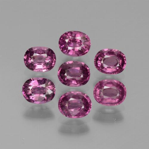 3.56天然紫色紫牙乌石榴石，椭圆形切割，5.1×4毫米，VS