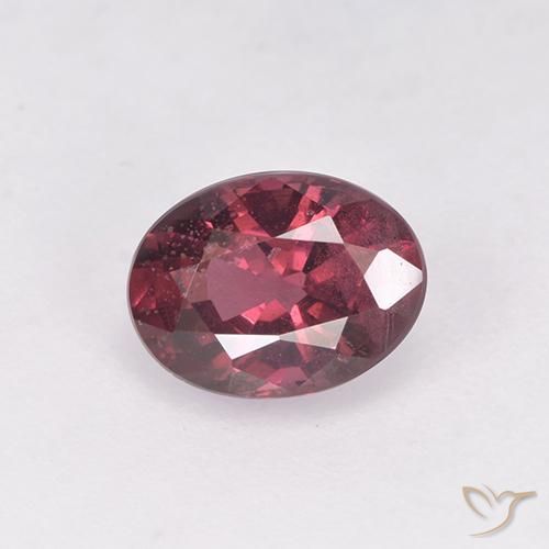 1.03ct 天然 中红 红榴石石榴石, 椭圆形, VS