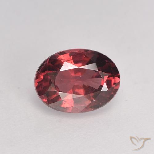 1.07ct 天然 暗红色 红榴石石榴石, 椭圆形, VS