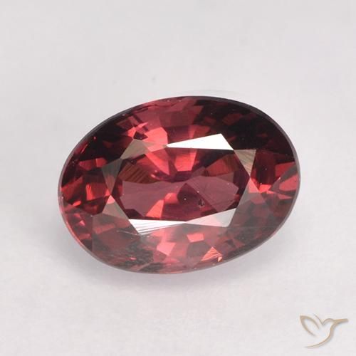 1.12ct 天然 暗红色 红榴石石榴石, 椭圆形, VS