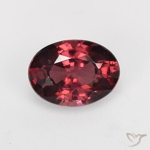 1.04ct 天然 酒红色 红榴石石榴石, 椭圆形, VS