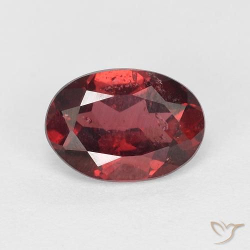 1.02ct 天然 猩红色 红榴石石榴石, 椭圆形, VS-SI