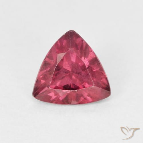 0.60ct 天然 中红 红榴石石榴石, 胖三角形, VS