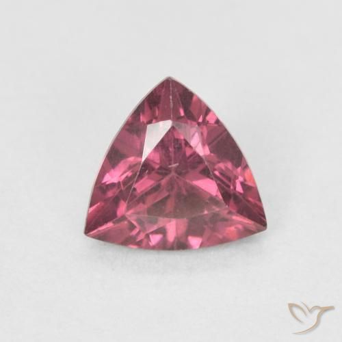 0.54ct 天然 紫红 红榴石石榴石, 胖三角形, VS