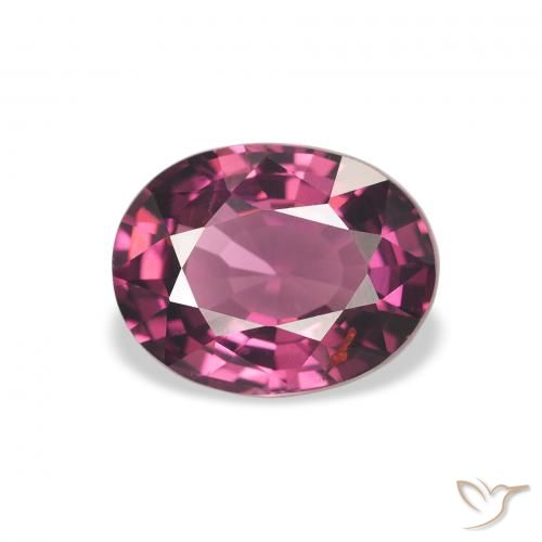 2.03ct 天然 中紫色 红榴石石榴石, 椭圆形, VVS-VS