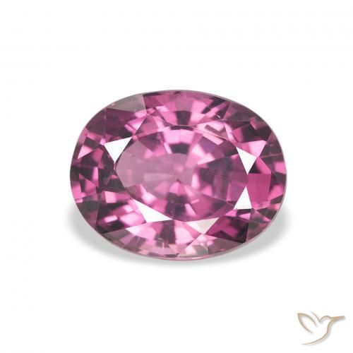 2.36ct 天然 红紫色 红榴石石榴石, 椭圆形, VVS-VS