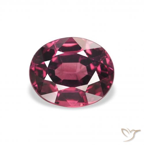 2.13ct 天然 Medium Dark-Purple 红榴石石榴石, 椭圆形, VVS-VS
