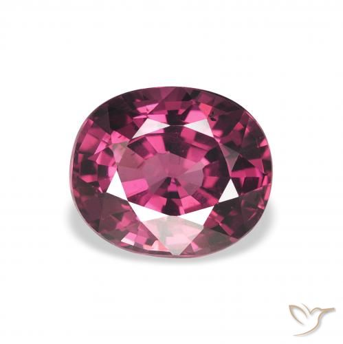 2.31ct 天然 中紫色 红榴石石榴石, 椭圆形, VVS-VS