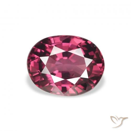 2.26ct 天然 紫红 红榴石石榴石, 椭圆形, VS