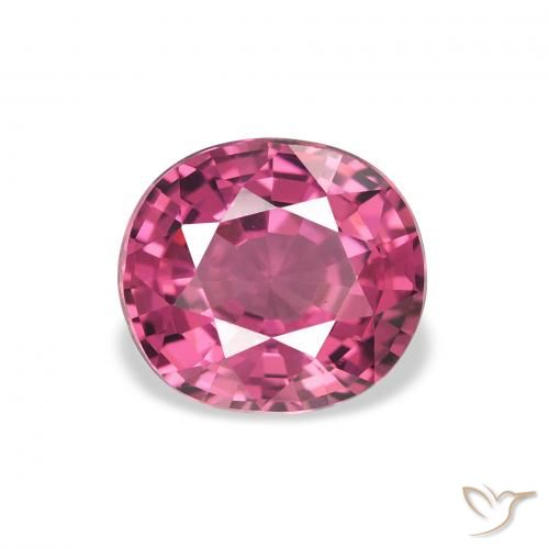 2.23ct 天然 粉红色浆果紫色 红榴石石榴石, 椭圆形, VVS