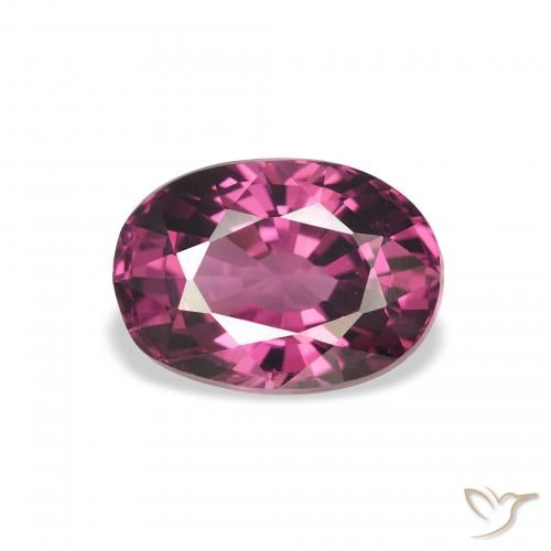 2.67ct 天然 中紫色 红榴石石榴石, 椭圆形, VVS