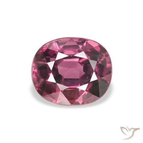 2.27ct 天然 中紫色 红榴石石榴石, 椭圆形, VS