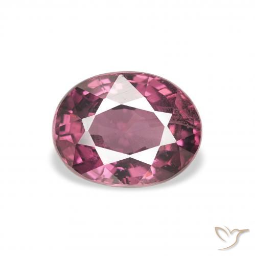 2.13ct 天然 中紫色 红榴石石榴石, 椭圆形, VS