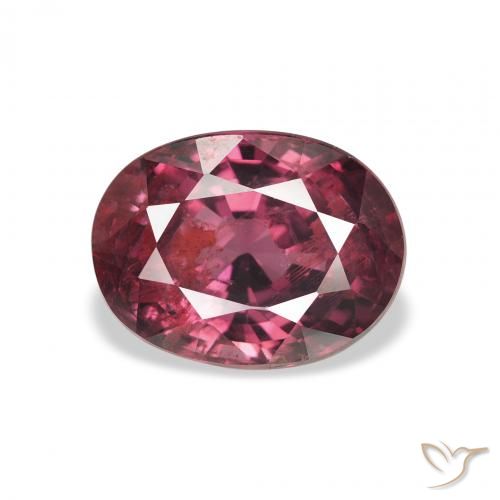 2.95ct 天然 浆果紫 红榴石石榴石, 椭圆形, VS