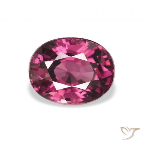 2.63ct 天然 中紫色 红榴石石榴石, 椭圆形, VS