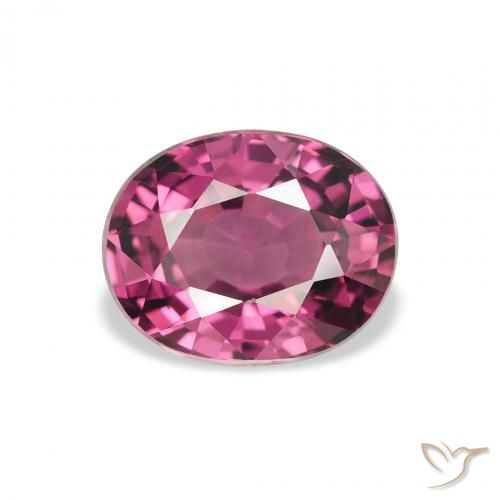 2.34ct 天然 粉红色浆果紫色 红榴石石榴石, 椭圆形, VS