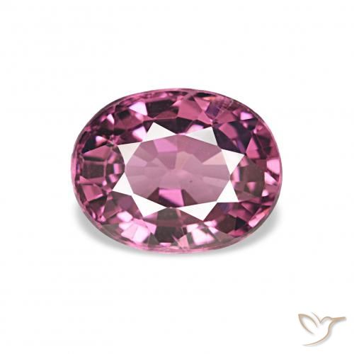 1.11ct 葡萄 红榴石石榴石, 椭圆形, VS