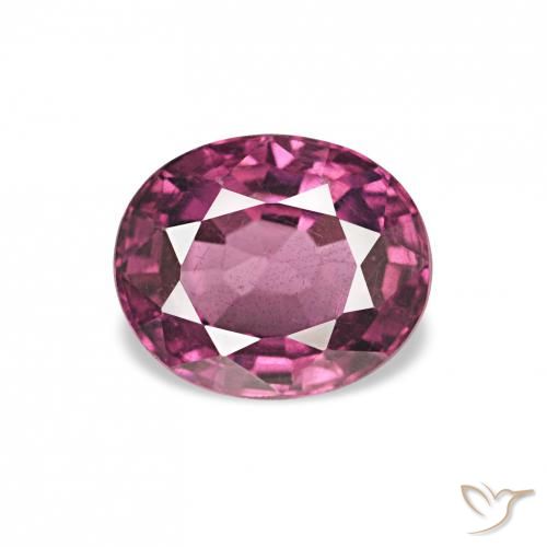1.03ct 粉红色浆果紫色 红榴石石榴石, 椭圆形, VS